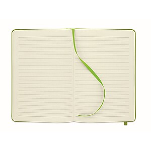 A5 RPET notebook 80 lined, lime