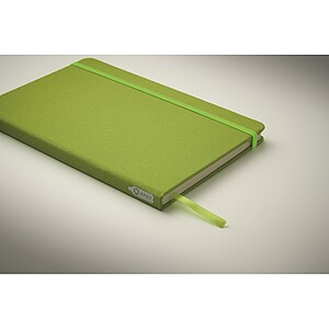 A5 RPET notebook 80 lined, lime