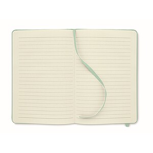 A5 RPET notebook 80 lined, mint green