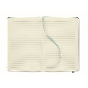 A5 RPET notebook 80 lined, petrol