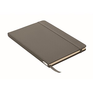 A5 RPET notebook 80 lined, stone grey