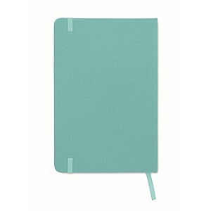 A5 RPET notebook 80 lined, turquoise