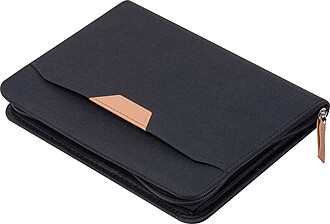 A5 RPET writing folder, black