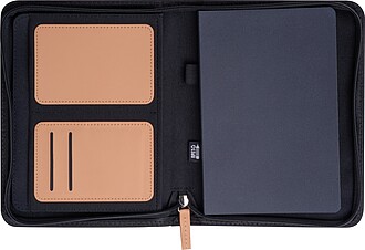 A5 RPET writing folder, black