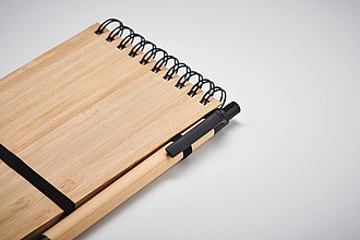 A6 bamboo notepad set