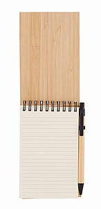 A6 bamboo notepad set
