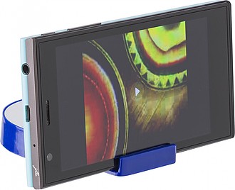 ABS magnet pen holder and mobile phone holder, including ballpen. Blue ink. Packaged in gift box.