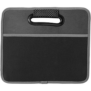 Accordion trunk organizer, black,grey