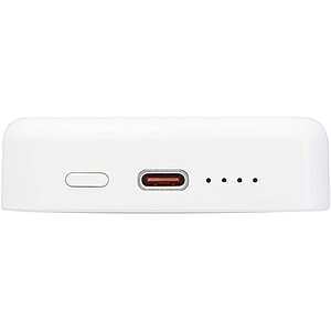 Acrab 10.000 mAh 15W magnetic wireless power bank with 20W PD - made from recycled plastic, white