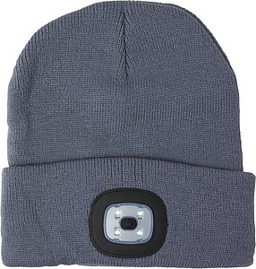 Acrylic beanie with COB light
