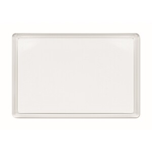 Acrylic photo magnet rectangula, transparent