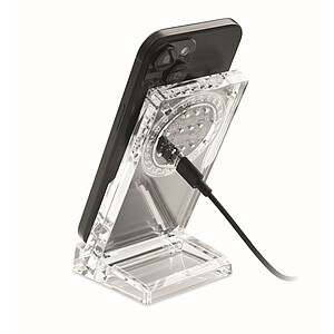 Acrylic wireless charger 15W, transparent