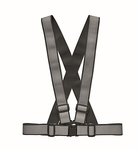 Adjustable 360 reflective belt, black