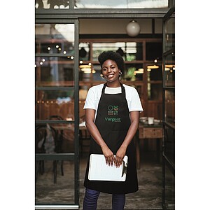 Adjustable kitchen apron, black