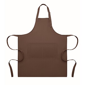 Adjustable kitchen apron, chocolate