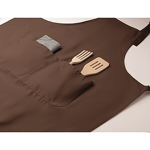 Adjustable kitchen apron, chocolate