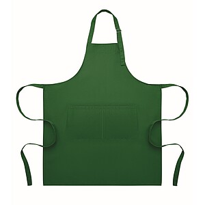 Adjustable kitchen apron, dark green