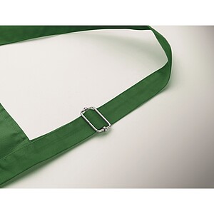 Adjustable kitchen apron, dark green
