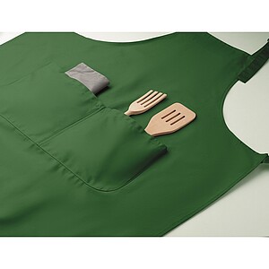 Adjustable kitchen apron, dark green