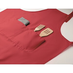 Adjustable kitchen apron, red