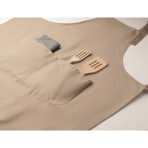 Adjustable kitchen apron, rope