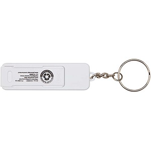 Aggia recycled plastic phone stand with fidget toy, white