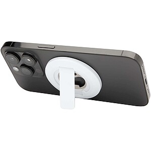 Ain recycled plastic magnetic phone stand with bottle opener, white