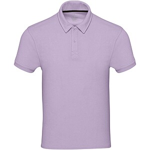 Akoya GRS recycled terry unisex polo, lilac