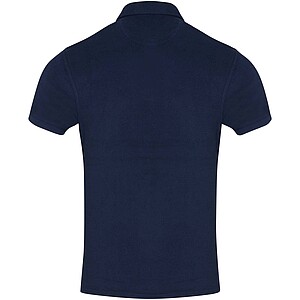 Akoya GRS recycled terry unisex polo, navy