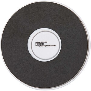 Albali recycled plastic magnetic phone holder with ring stand, white