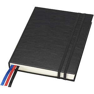 Alder A5 hard cover notebook, solid black