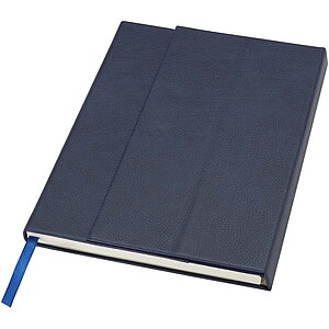 Alejandra A5 recycled plastic hard cover notebook, ocean blue