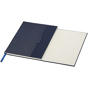 Alejandra A5 recycled plastic hard cover notebook, ocean blue