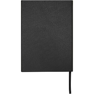 Alejandra A5 recycled plastic hard cover notebook, solid black