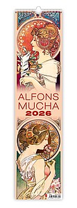 Alfons Mucha 2026, nástěnný kalendář