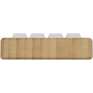 Algol recycled plastic phone stand and fidget toy with bamboo details, wood