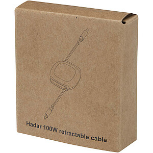 Alphard 100W recycled plastic retractable CarPlay cable PD charging cable