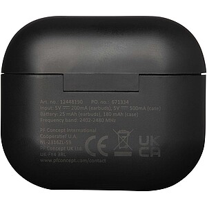 Altais recycled plastic True Wireless Bluetooth® headset, black