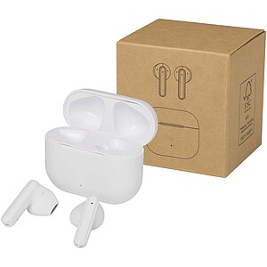 Altais recycled plastic True Wireless Bluetooth® headset, white