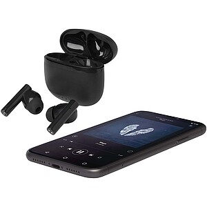 Alterf recycled plastic True Wireless Bluetooth® headset with silicone eartips, black