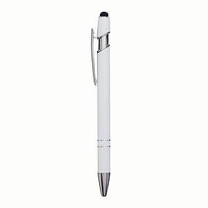 Alu ball pen MERCHANT w/touch tip, white