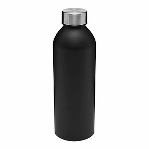 Alu-Drinking bottle JUMBO TRANSIT, black
