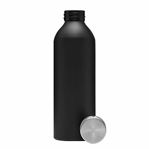 Alu-Drinking bottle JUMBO TRANSIT, black