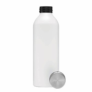 Alu-Drinking bottle JUMBO TRANSIT, white