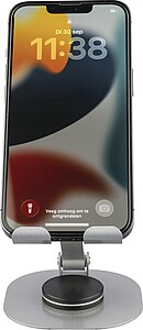 Aluminium alloy phone stand Anieke, silver