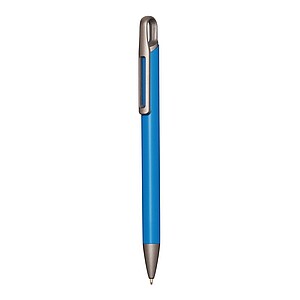 Aluminium ballpoint pen, light blue