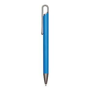 Aluminium ballpoint pen, light blue
