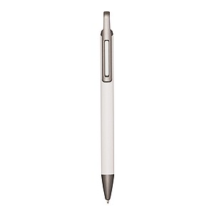 Aluminium ballpoint pen, white