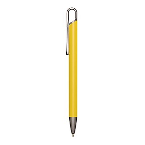 Aluminium ballpoint pen, yellow