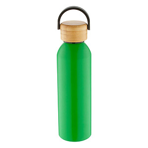Aluminium bottle 600 ml, green